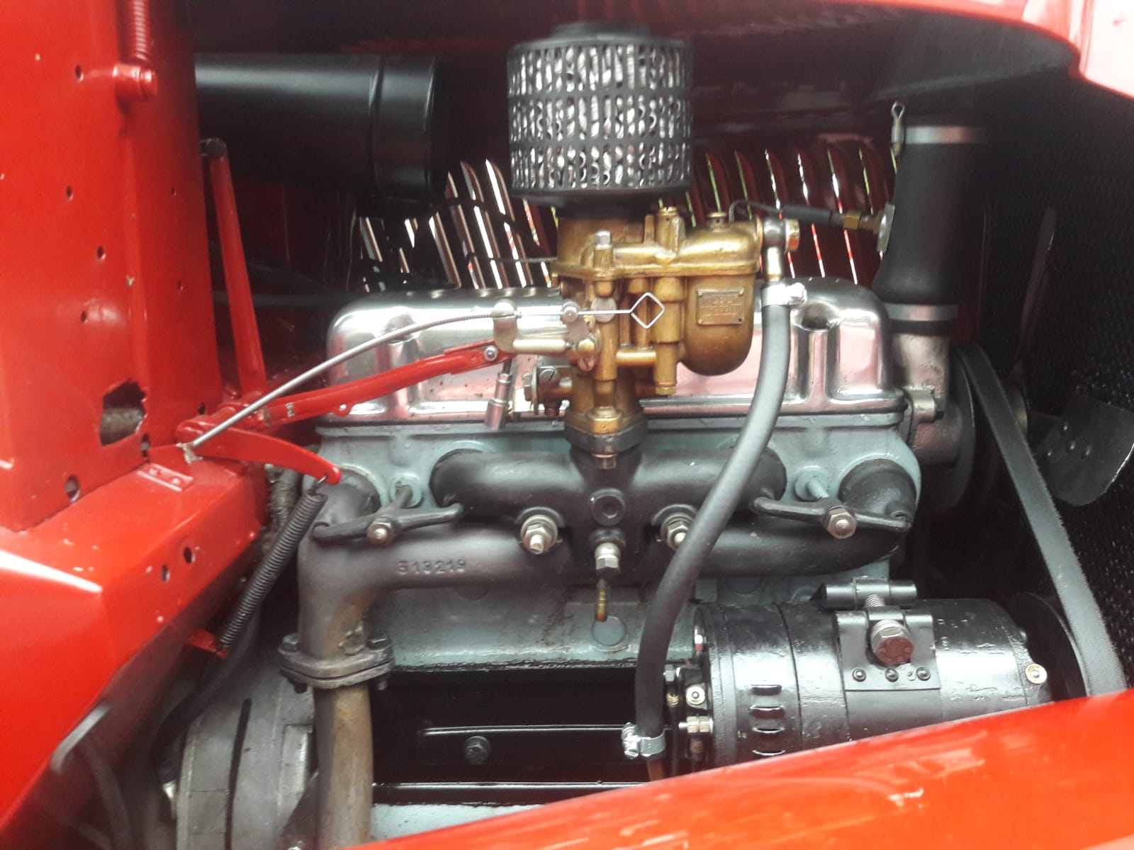 Historic engine detail · genuine client-supplied reference photograph