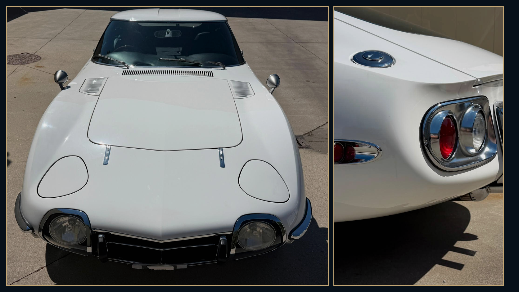 Genuine photographic montage of classic sports-GT forms